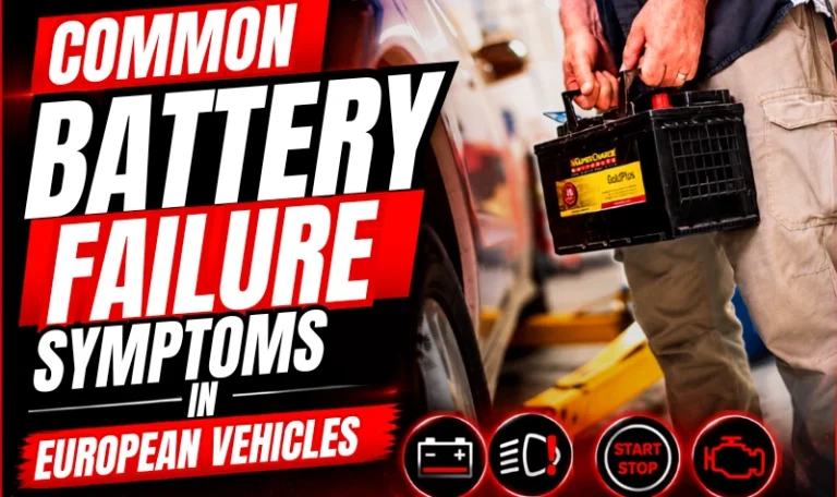 COMMON BATTERY FAILURE SYMPTOMS IN EUROPEAN