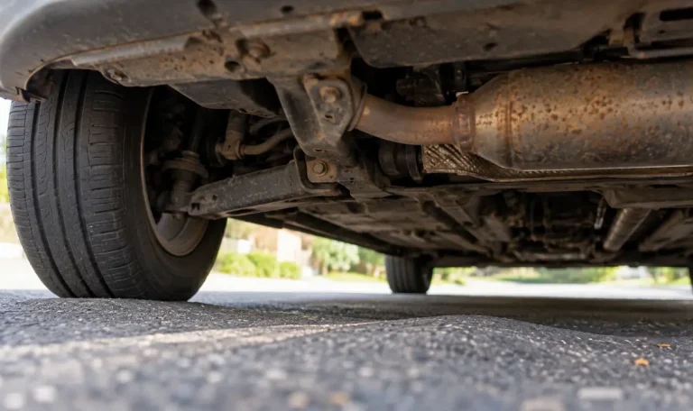 knocking noise over bumps