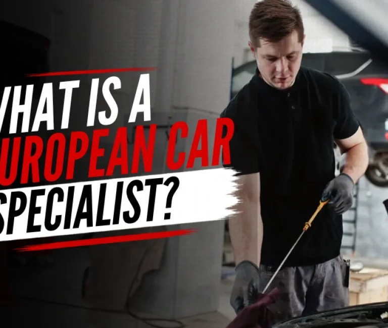 European car specialist servicing a luxury vehicle at Arnpro Automotive Croydon