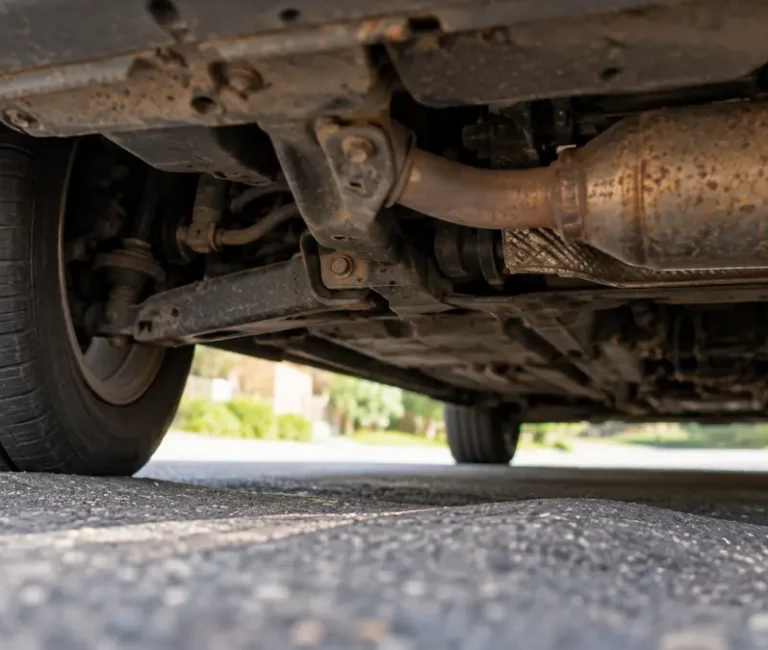 knocking noise over bumps